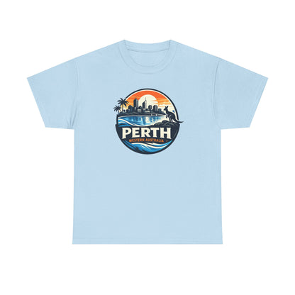 Perth Sunset Graphic Tee — Western Australia Beach Skyline T-Shirt