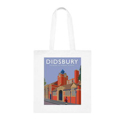 Elm Grove Didsbury C of E Primary School Vintage Travel Tote — Retro Illustrated Cotton Shopper Bag