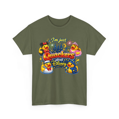 Quackers About Disney Rubber Duck Tee — "I'm Just Quackers About Disney" Graphic T-Shirt