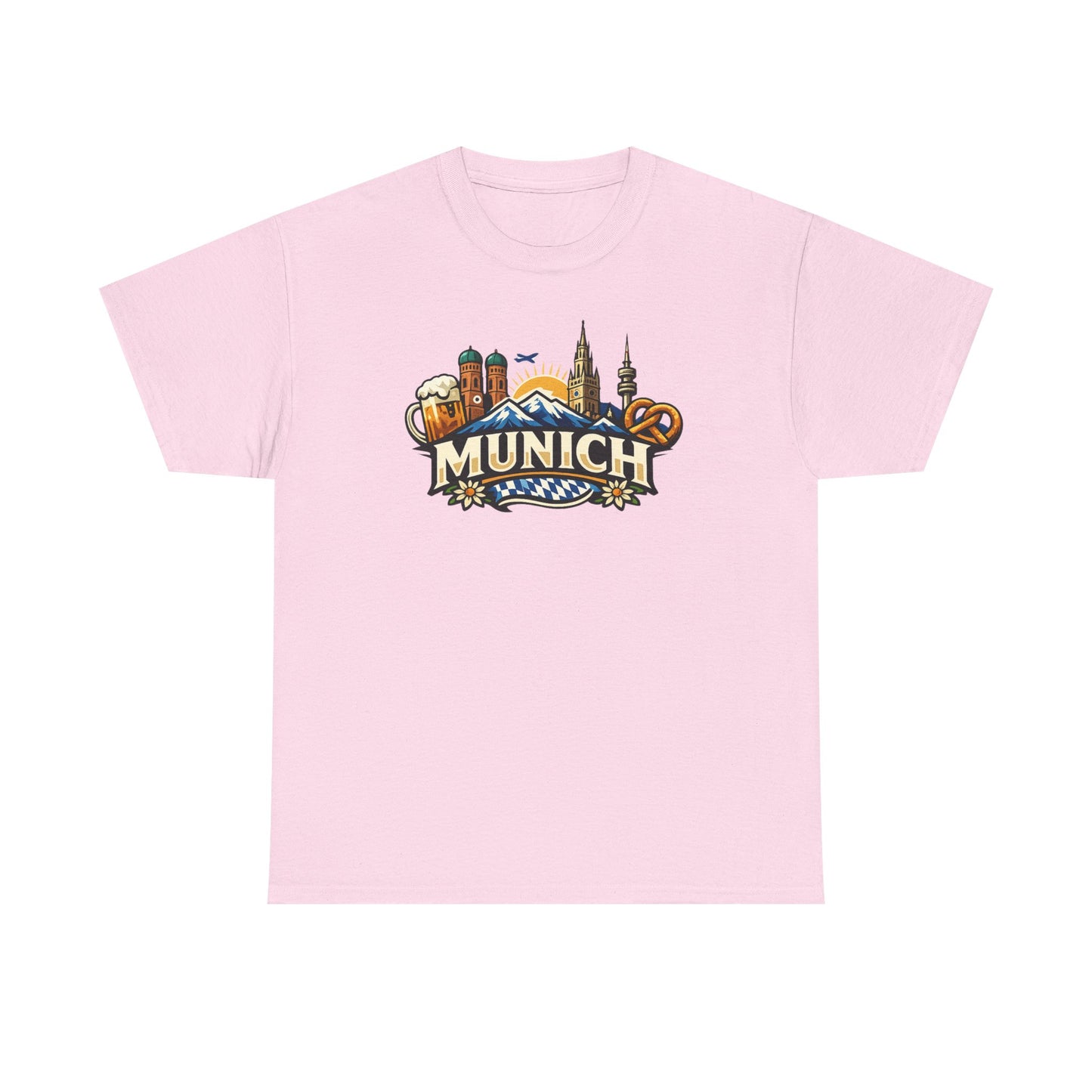 Munich Souvenir T‑Shirt — Oktoberfest Beer & Pretzel Graphic Tee