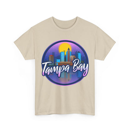 Tampa Bay Skyline T-Shirt — Retro Sunset Cityscape Tee