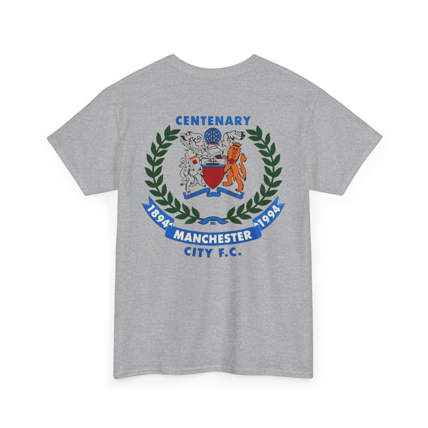 Manchester City F.C. Centenary Crest Tee — 1894–1994 Football Club Shirt