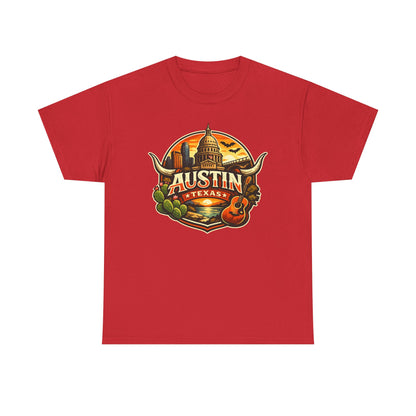 Austin Texas Vintage Travel T-Shirt