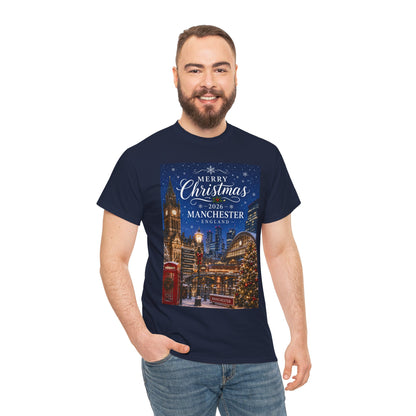 Manchester Christmas Tee — Merry Christmas 2026 Holiday T‑Shirt