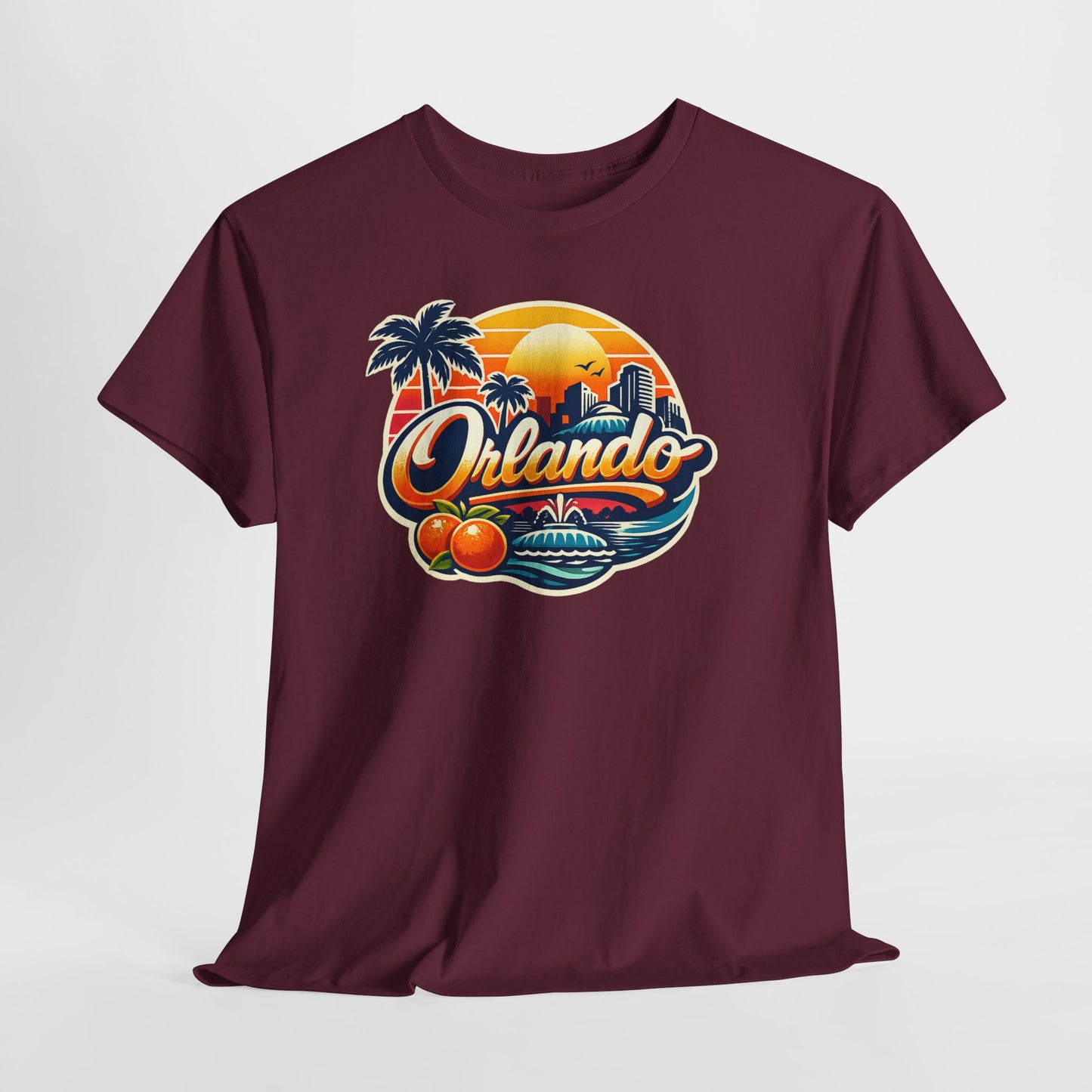 Orlando Retro Sunset T-Shirt — Vintage Florida Vacation Tee