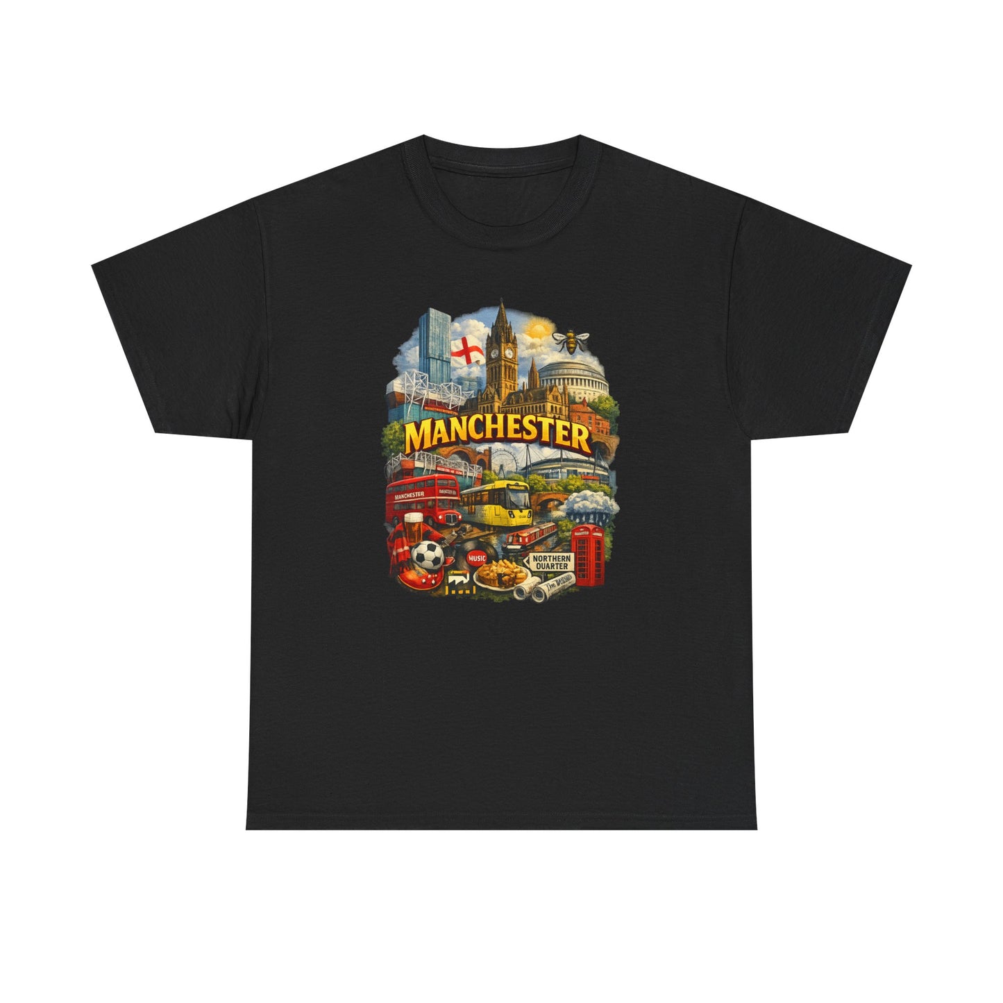 Manchester Skyline Collage T-Shirt