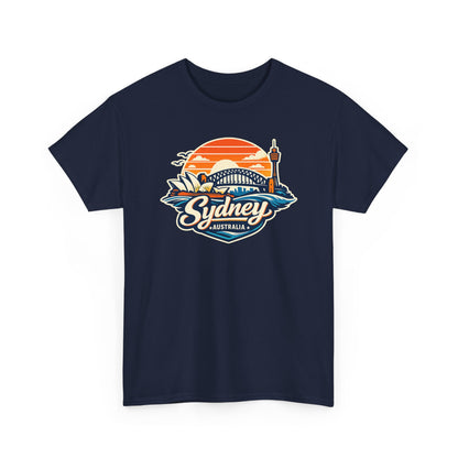 Sydney Australia Sunset Tee — Vintage Coastal Travel T‑Shirt