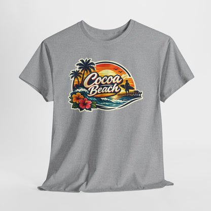 Cocoa Beach Vintage Sunset T-Shirt