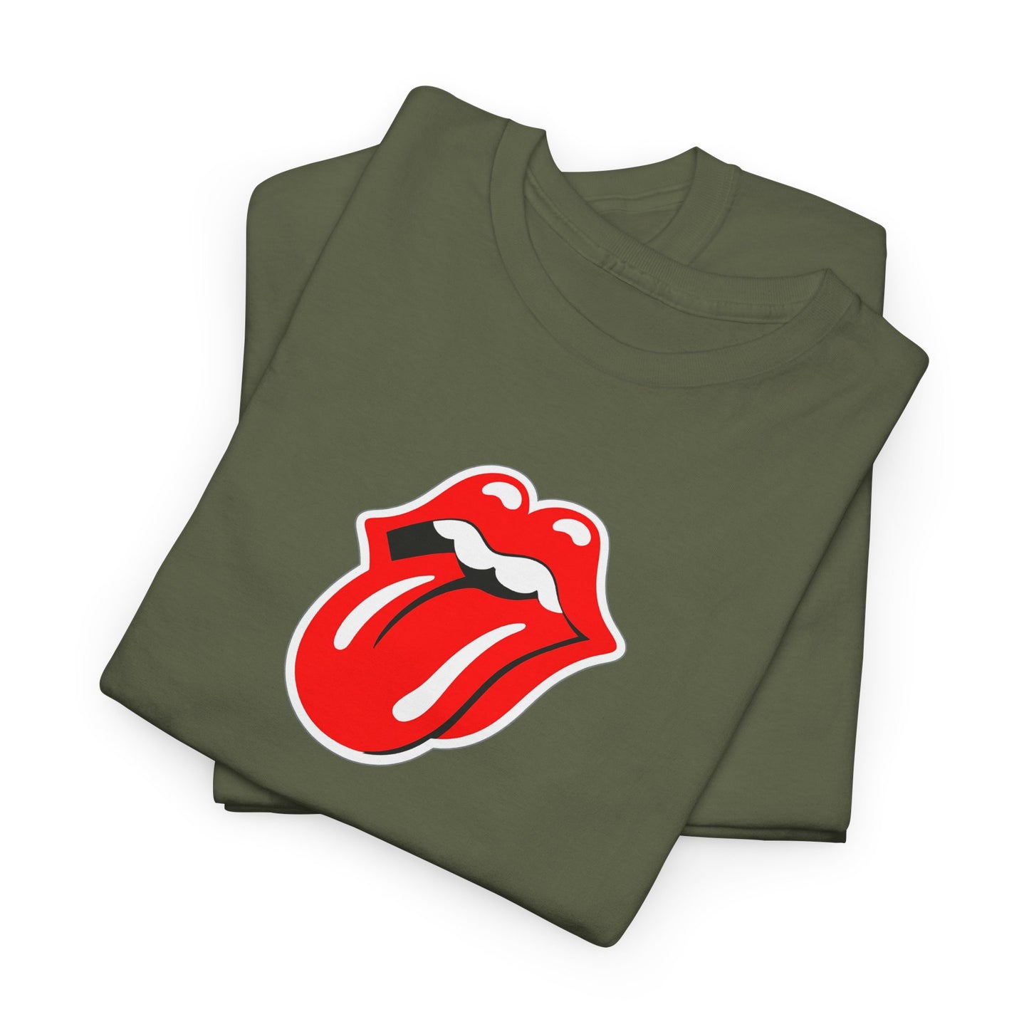 Rock Retro Red Tongue and Lips Graphic Tee