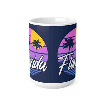 Florida Retro Sunset Coffee Mug - 11oz & 15oz Ceramic