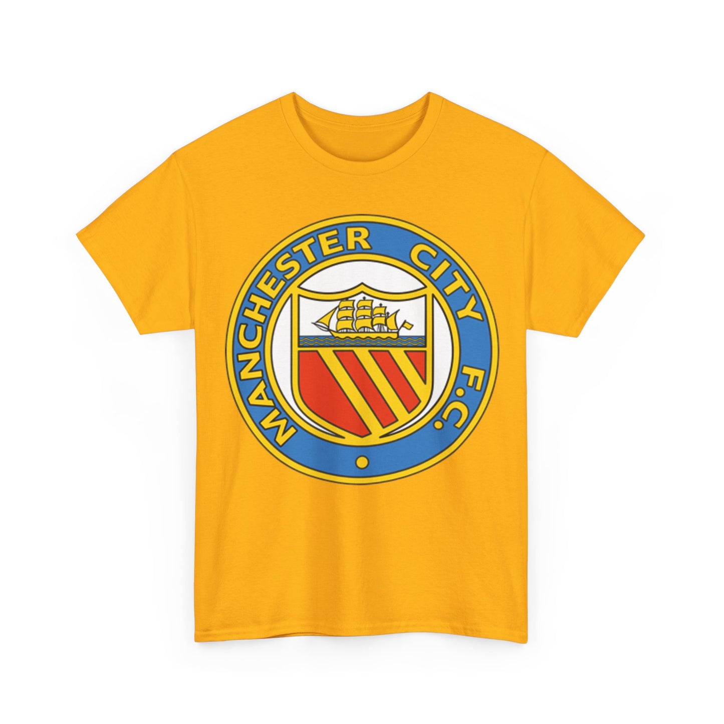 Manchester City Football Club Retro Crest T-Shirt - Retro Soccer Fan Tee
