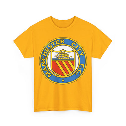 Manchester City Football Club Retro Crest T-Shirt - Retro Soccer Fan Tee
