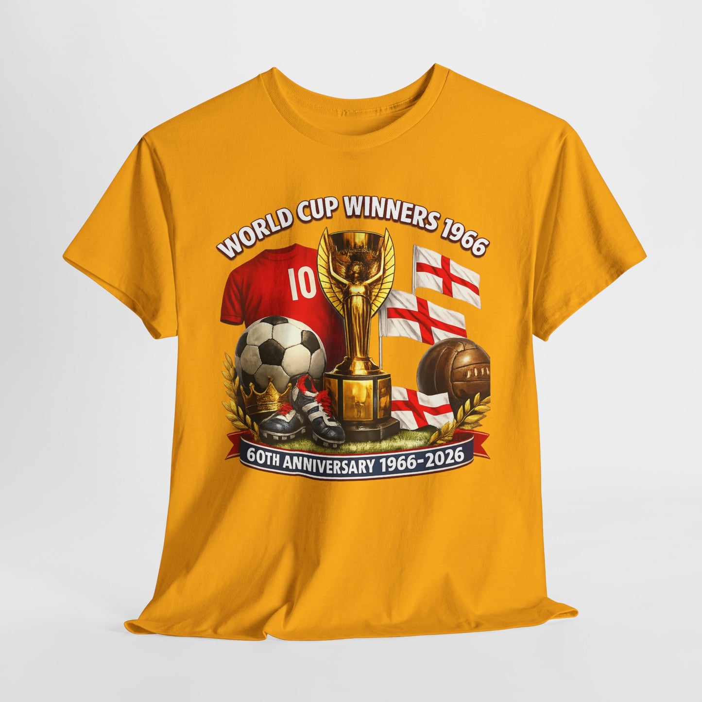 1966 World Cup Winners T‑Shirt — 60th Anniversary England Football Tribute