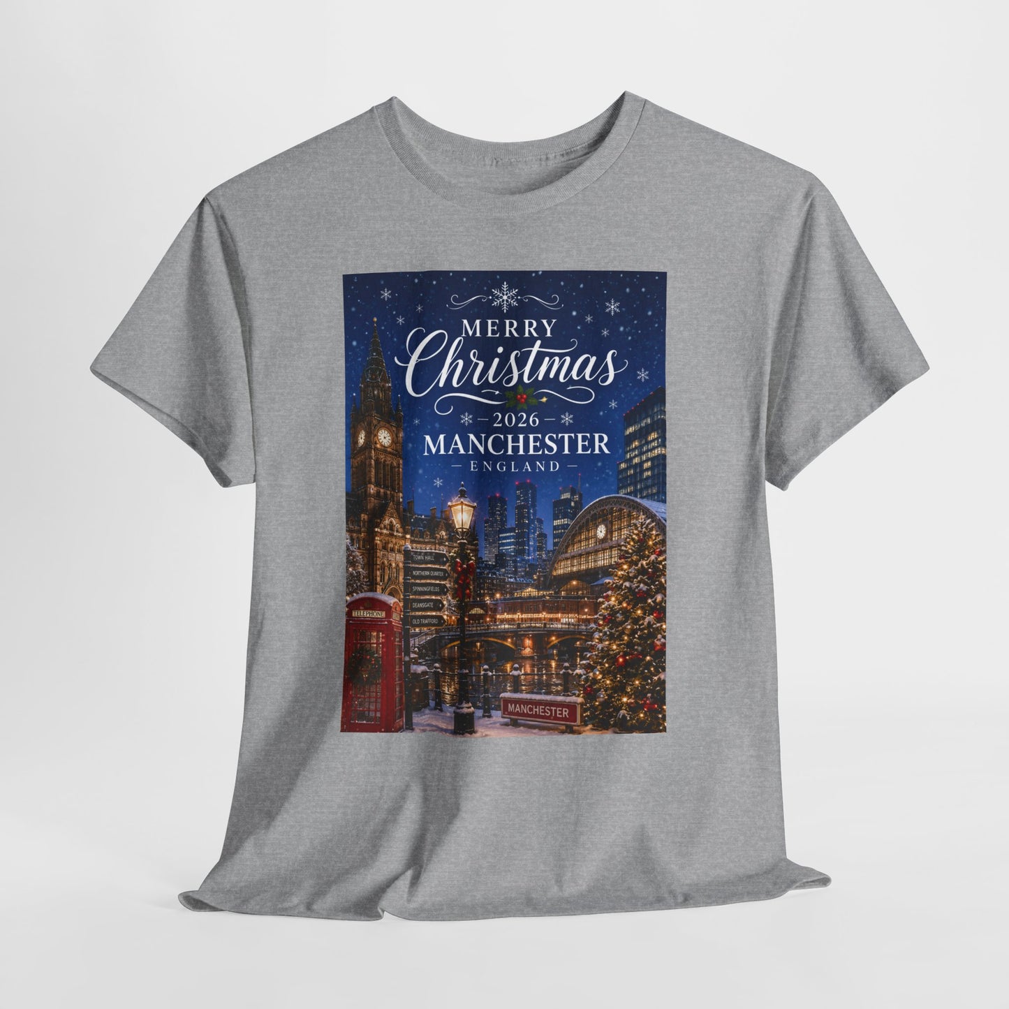 Manchester Christmas Tee — Merry Christmas 2026 Holiday T‑Shirt