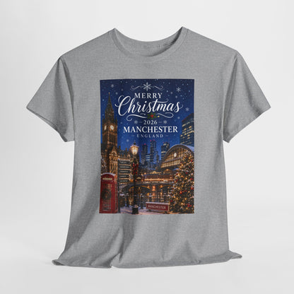 Manchester Christmas Tee — Merry Christmas 2026 Holiday T‑Shirt