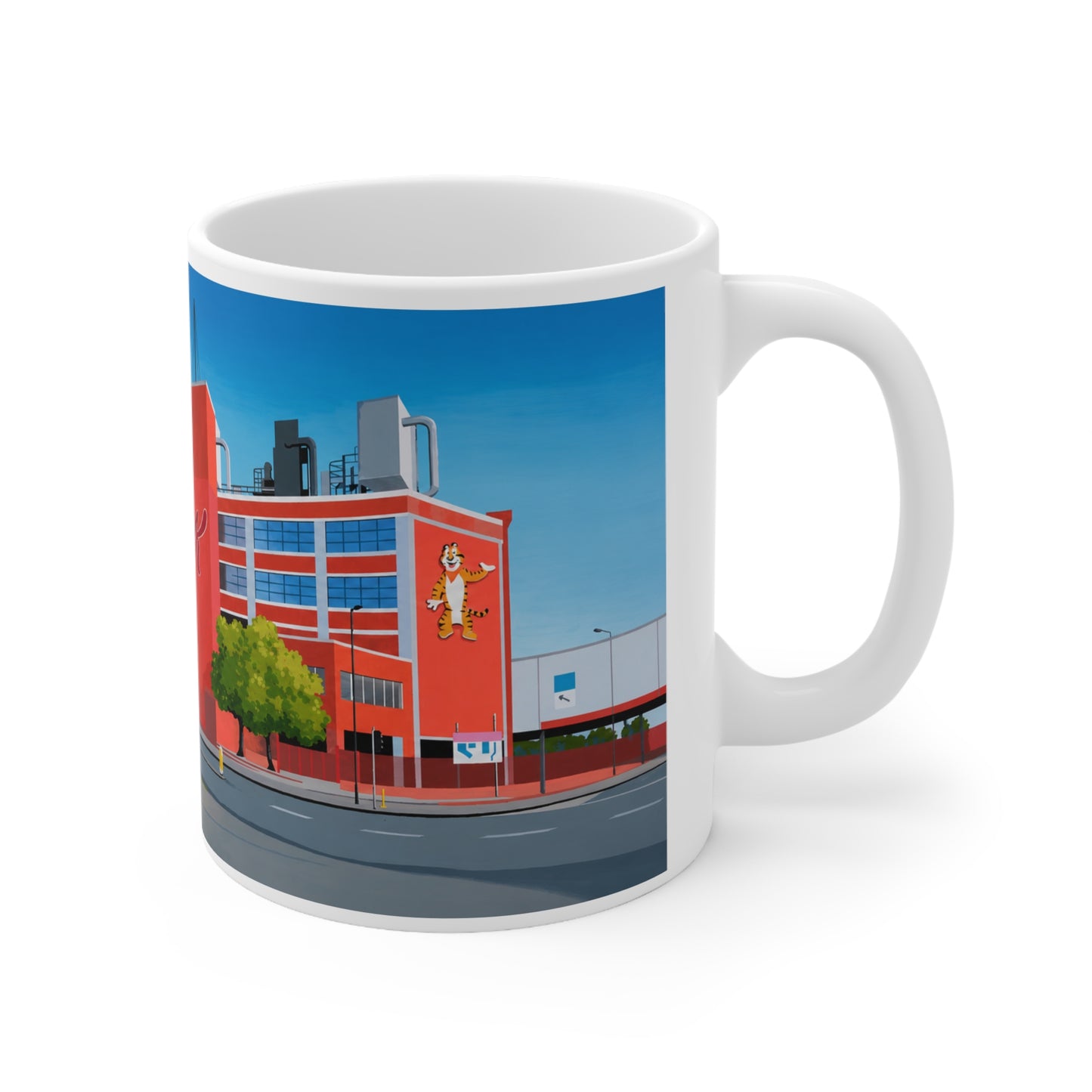 Kellogg's Manchester Ceramic Coffee Mug — City Arena Illustration, 11oz & 15oz