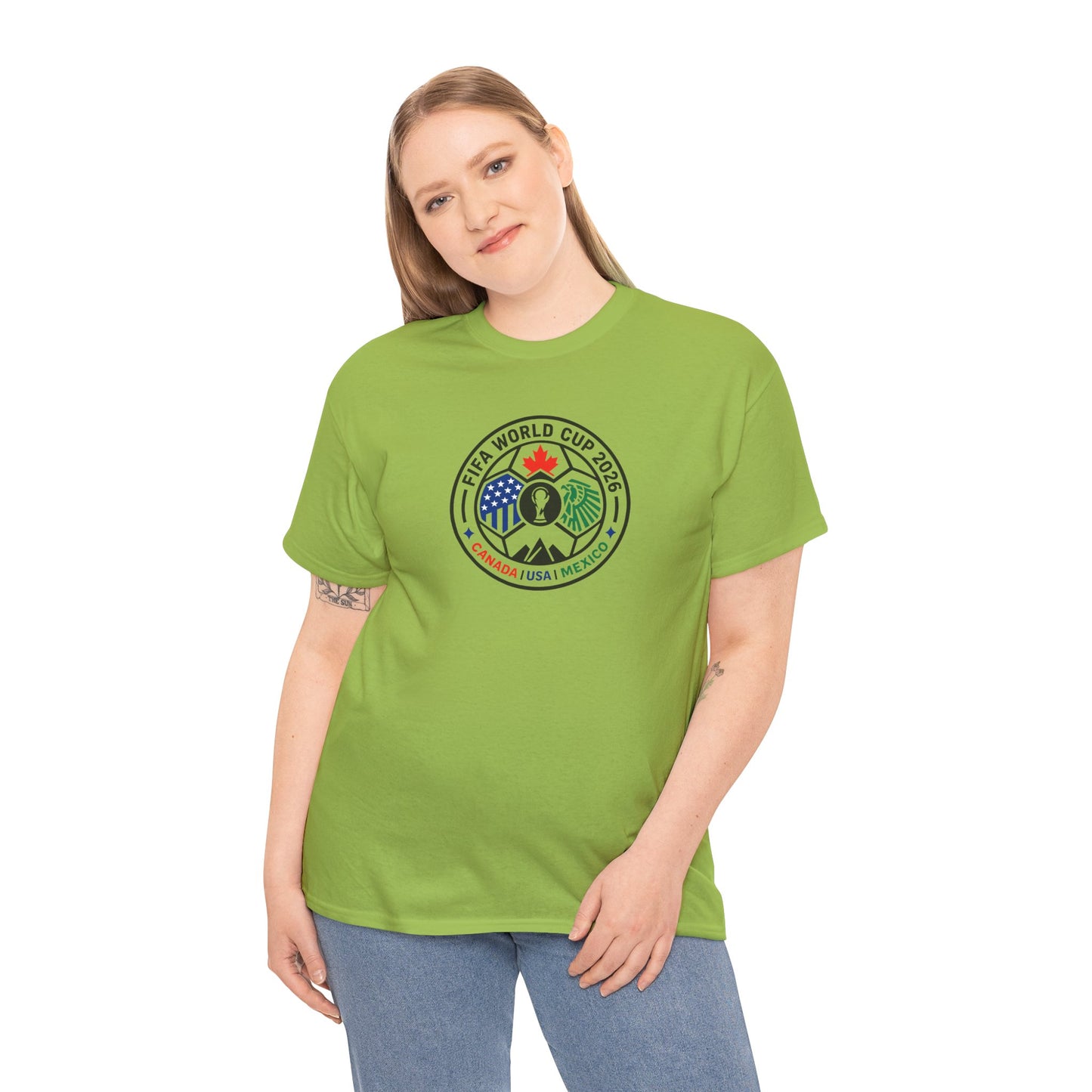 World Cup 2026 Soccer Tee — Canada USA Mexico Crest