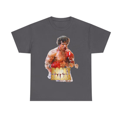 Boxing Rocky Balboa Graphic Tee – Retro Fighter Movie Shirt