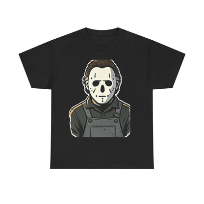 Horror Mask Tee — Jason-Inspired Halloween T-Shirt