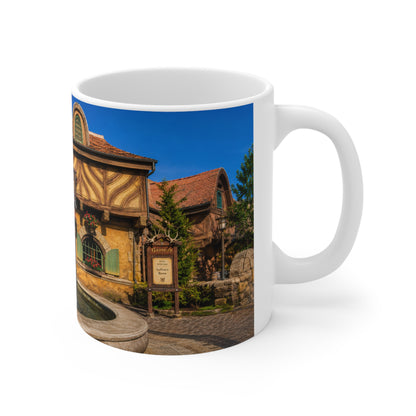 Gaston's Tavern Fountain Photo Mug — 11oz/15oz Ceramic Coffee Cup