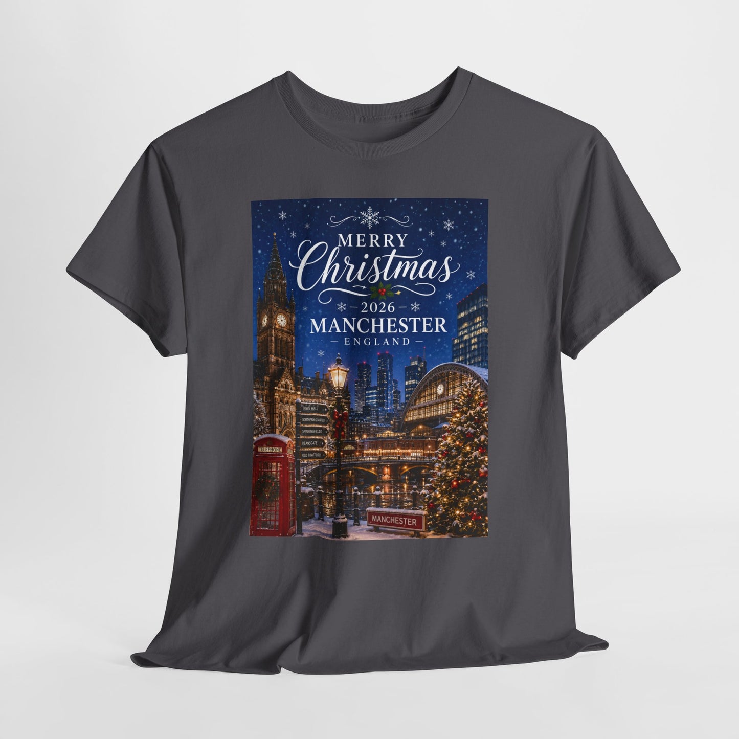 Manchester Christmas Tee — Merry Christmas 2026 Holiday T‑Shirt