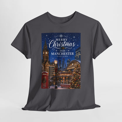 Manchester Christmas Tee — Merry Christmas 2026 Holiday T‑Shirt