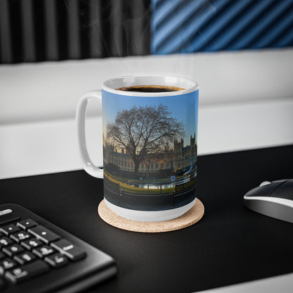 London Sunset Panorama Mug – Big Ben & Thames Ceramic Coffee Cup (11oz, 15oz)