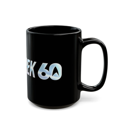 Star Trek 60th Anniversary Black Coffee Mug — Sci‑Fi Fan Gift (11oz/15oz)