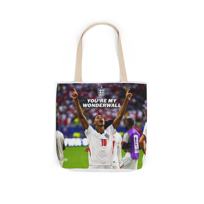 Jude Bellingham England Celebration Tote Bag – "You’re My Wonderwall" England Fan Canvas Tote