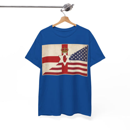 Northern Ireland + American Flag Tee — Vintage Graphic Shirt