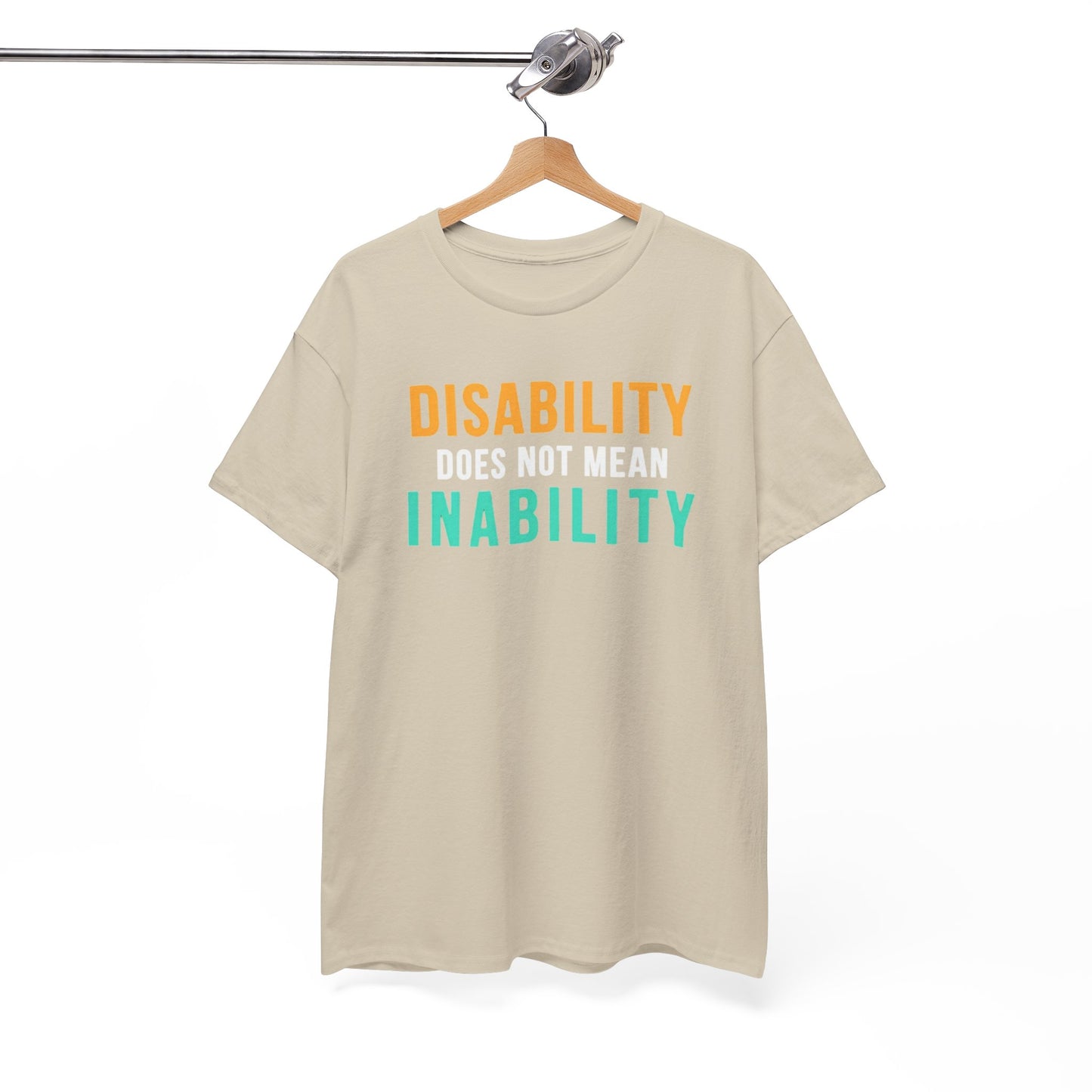 Disability Does Not Mean Inability T-Shirt — Inspirational Disability Awareness Tee