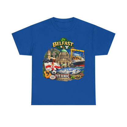 Belfast Collage T-Shirt – Titanic & City Landmarks Souvenir Tee