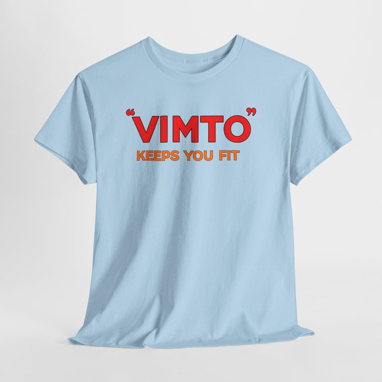 VIMTO "Keeps You Fit" Graphic Tee — Retro Beverage Logo T-Shirt