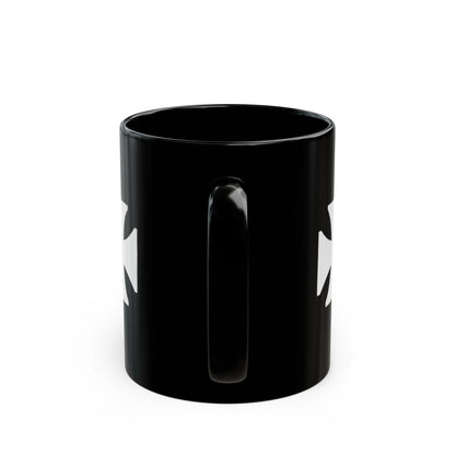 Manchester City ST Mark's Black Ceramic Mug with White Maltese Cross – Gothic Coffee Cup (11oz, 15oz)