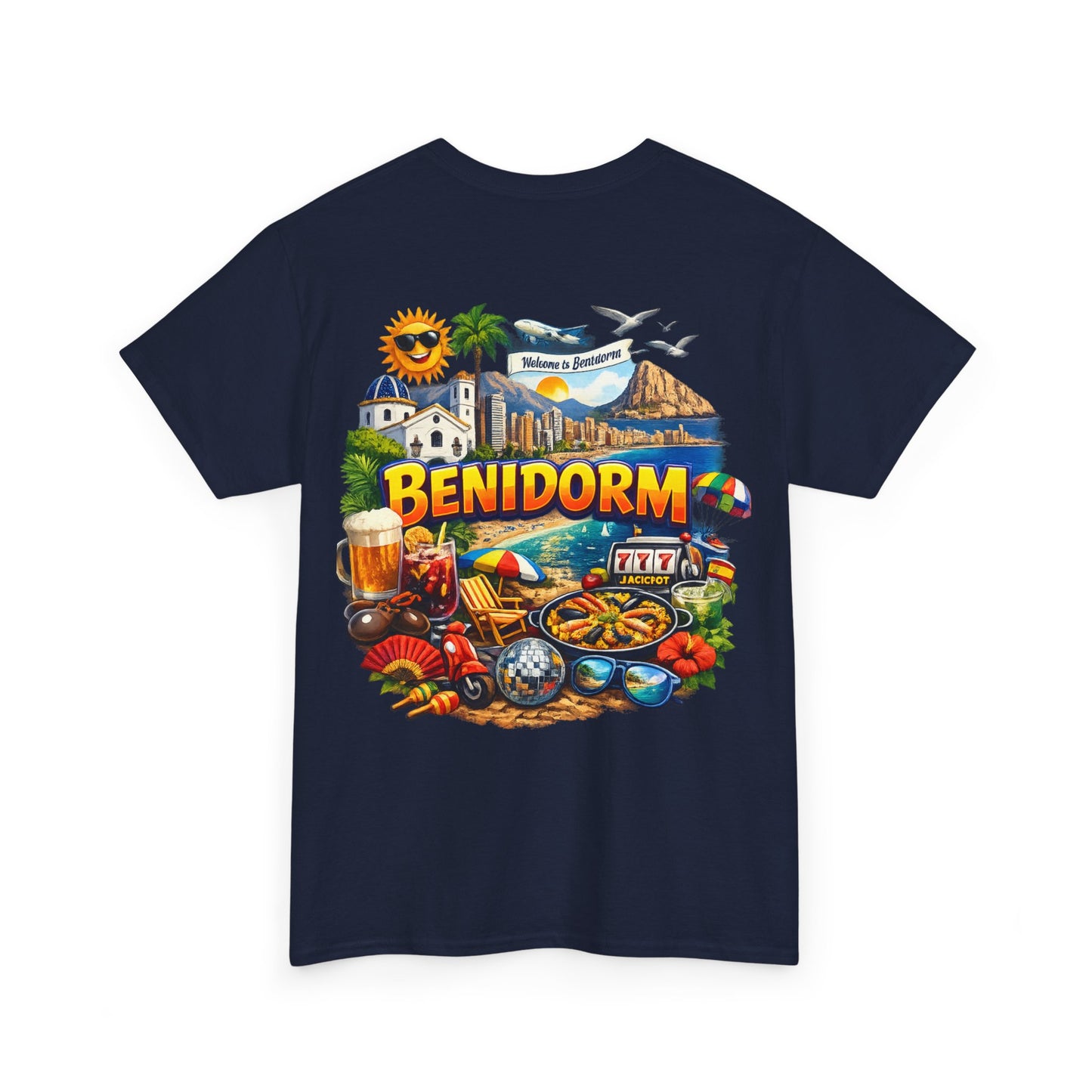 Benidorm Souvenir T‑Shirt — Spain Beach Holiday Graphic Tee