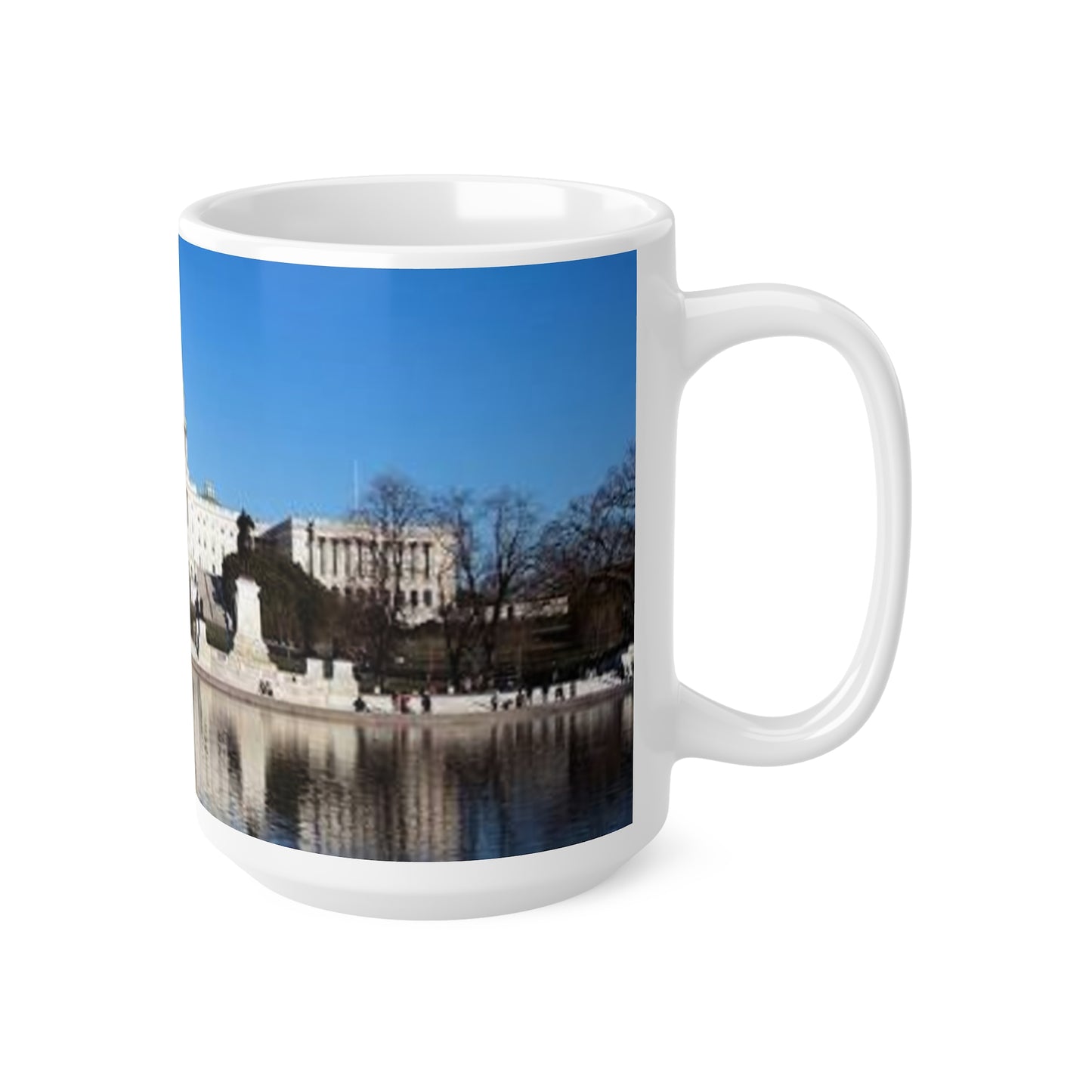 US Capitol Reflection Mug — Washington D.C. Scenic Ceramic Coffee Cup (11oz & 15oz)