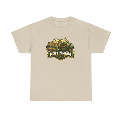 Nottingham Vintage Crest T-Shirt — Robin Hood Castle Travel Tee