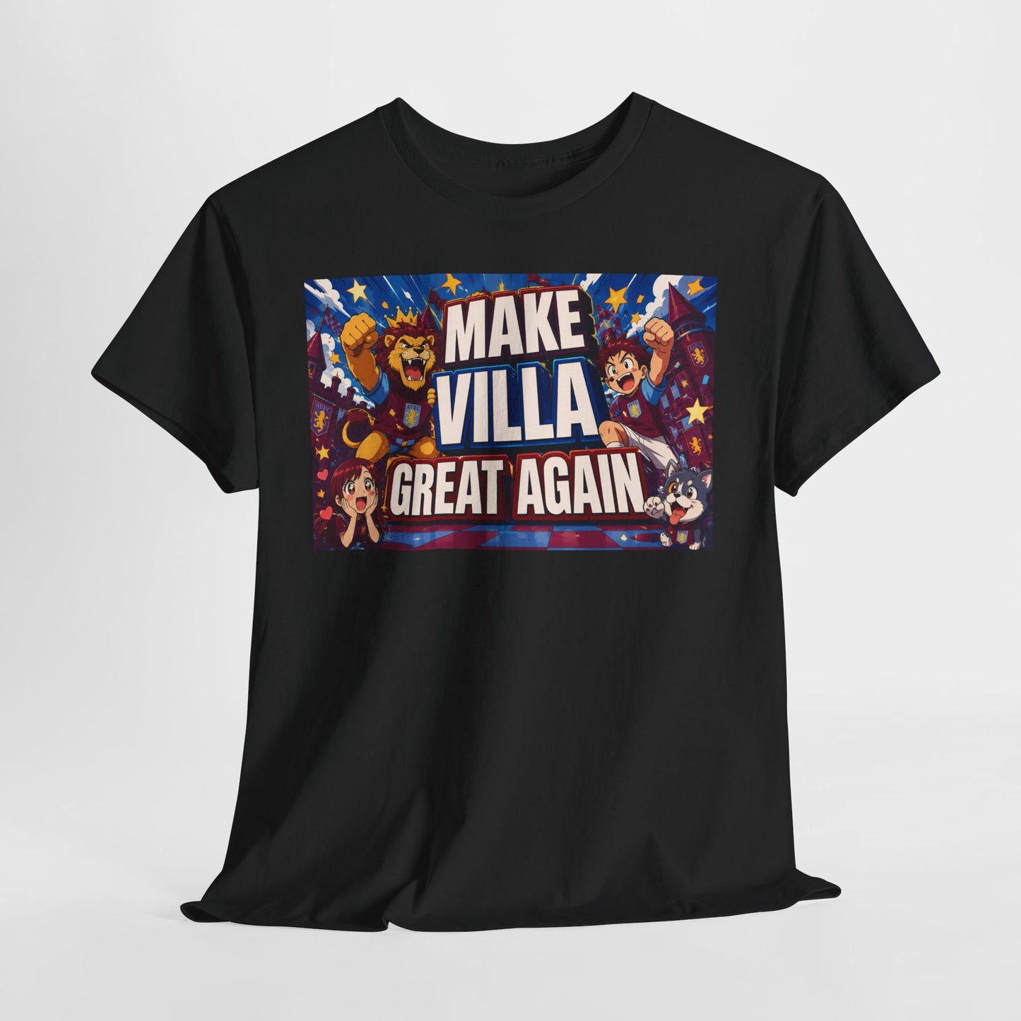 Aston VIlla Make Villa Great Again T-Shirt — Funny Political Parody Tee