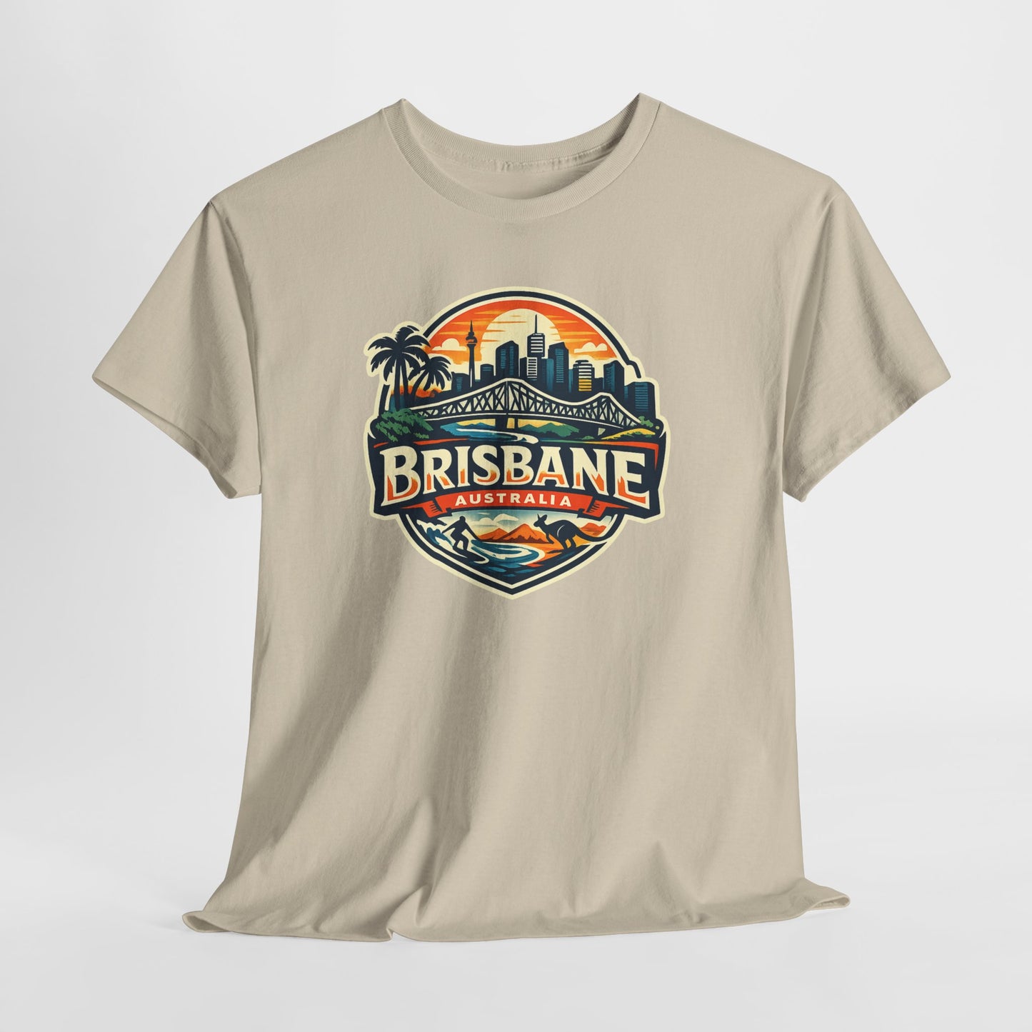 Brisbane Australia Vintage Sunset T-Shirt