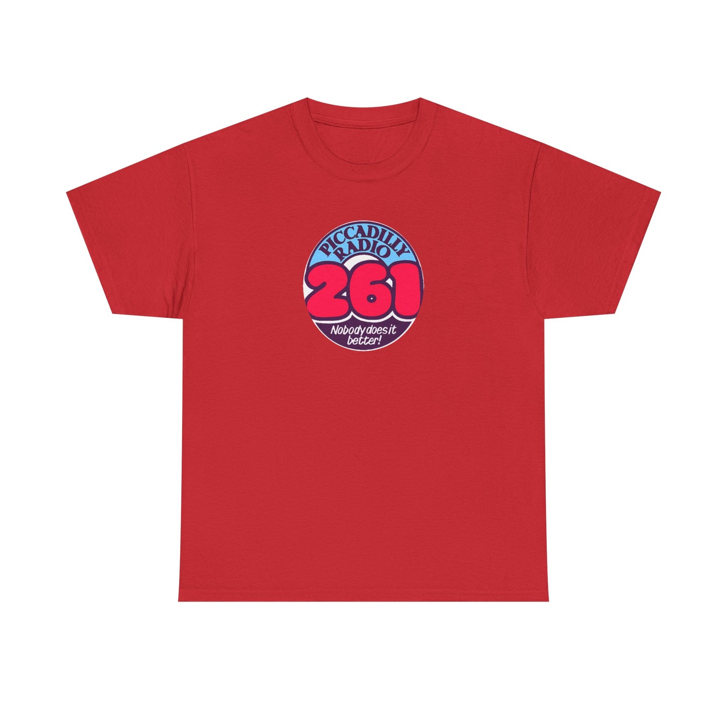 Piccadilly Radio '261' Logo T‑Shirt — Vintage Unofficial Radio Station Graphic Tee