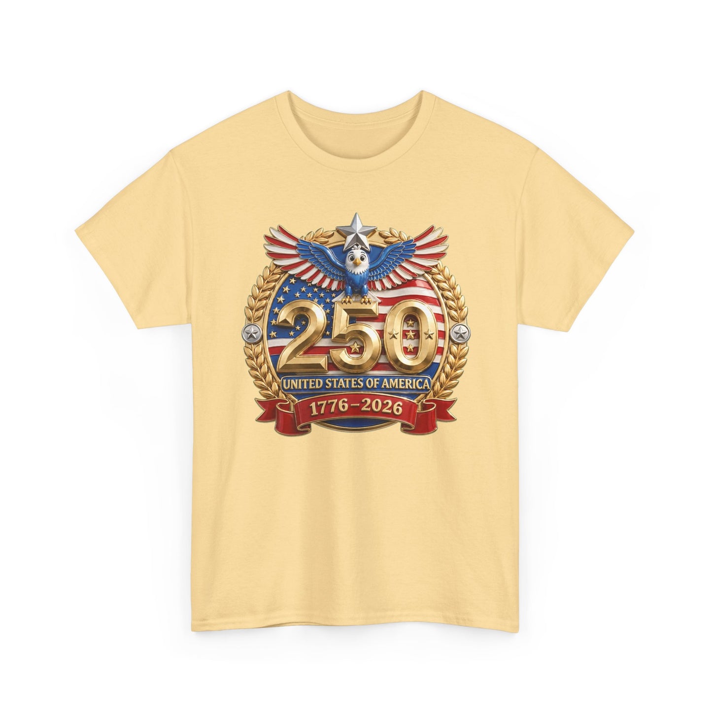 250th USA Anniversary T-Shirt – 1776–2026 Patriotic Eagle Emblem Tee