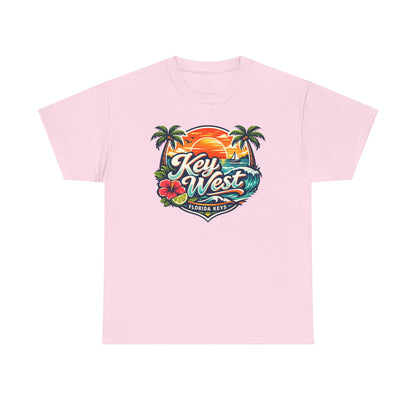 Key West Florida Keys T‑Shirt — Tropical Sunset Palm Beach Souvenir Tee