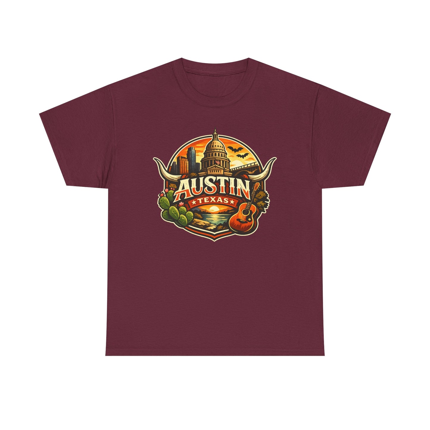 Austin Texas Vintage Travel T-Shirt