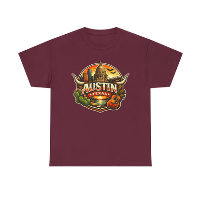 Austin Texas Vintage Travel T-Shirt