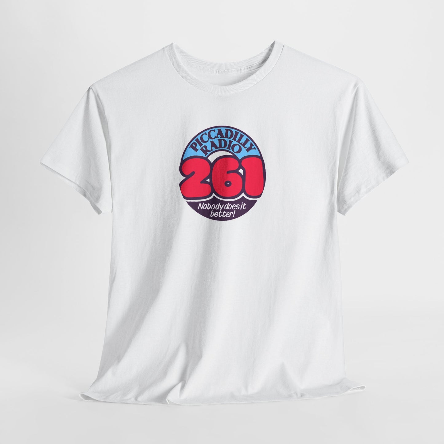 Piccadilly Radio '261' Logo T‑Shirt — Vintage Unofficial Radio Station Graphic Tee