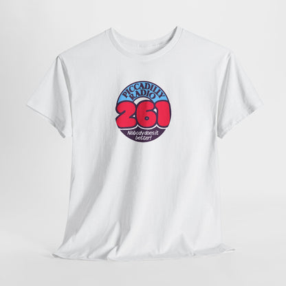 Piccadilly Radio '261' Logo T‑Shirt — Vintage Unofficial Radio Station Graphic Tee