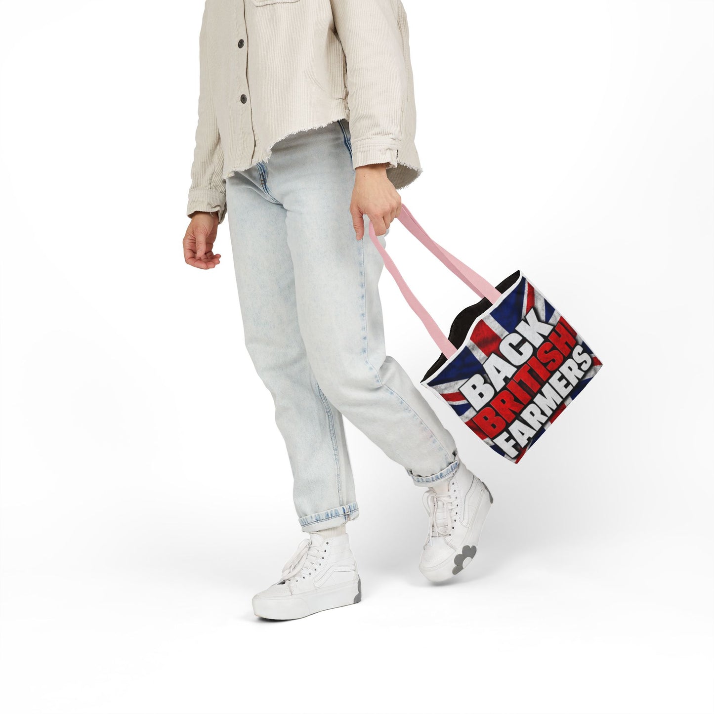 Back British Farmers Canvas Tote Bag — Union Jack Farming Support Tote