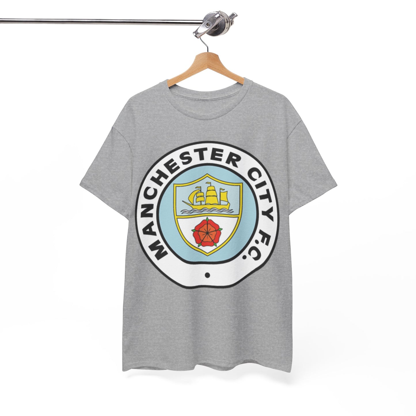 Manchester City F.C. Retro Crest T-Shirt – Retro Football Fan Tee