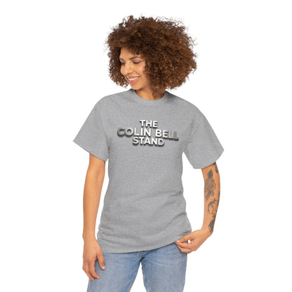T-Shirt — “The Colin Bell Stand” Retro Chrome Text Tee