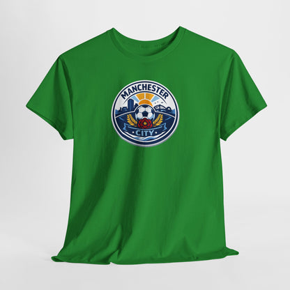 Manchester City Crest T-Shirt — Soccer Fan Tee
